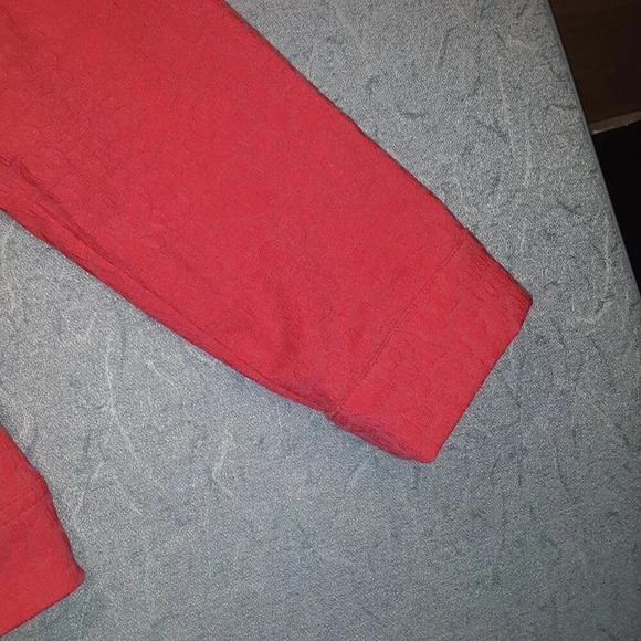 Alia  Women's Pink Embossed Blazer Jacket Size 12 - Picture 8 of 12